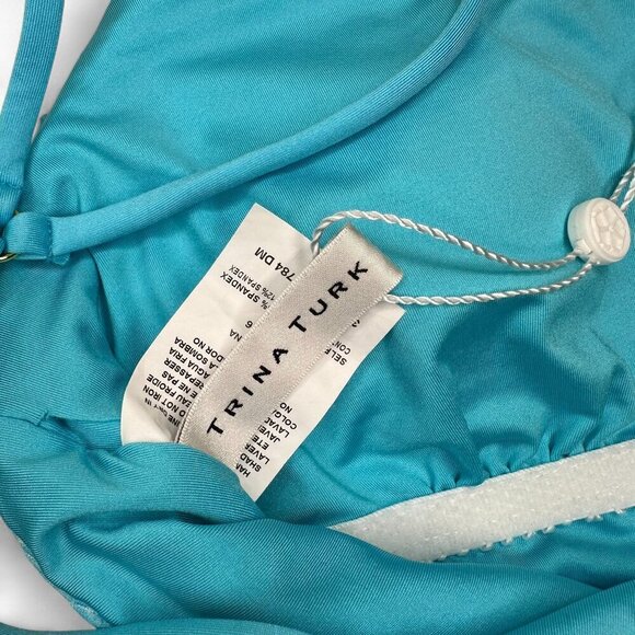 Trina Turk Women's Sun Opal One Piece Swimsuit in gradient Blue Sz 6 - Picture 9 of 10